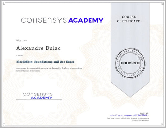 Blockchain: Foundations and Use Cases ConsenSys Academy